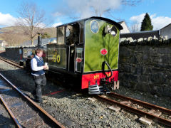 
Blaenau Ffestiniog Station and 190 'Lyd', April 2013